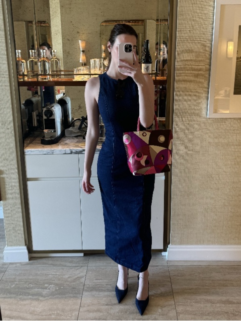 Aritzia denim dress size 4
